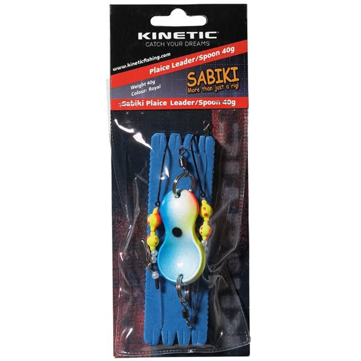 Kinetic Sabiki Plaice Leader/Spoon 80g Royal - 1044187