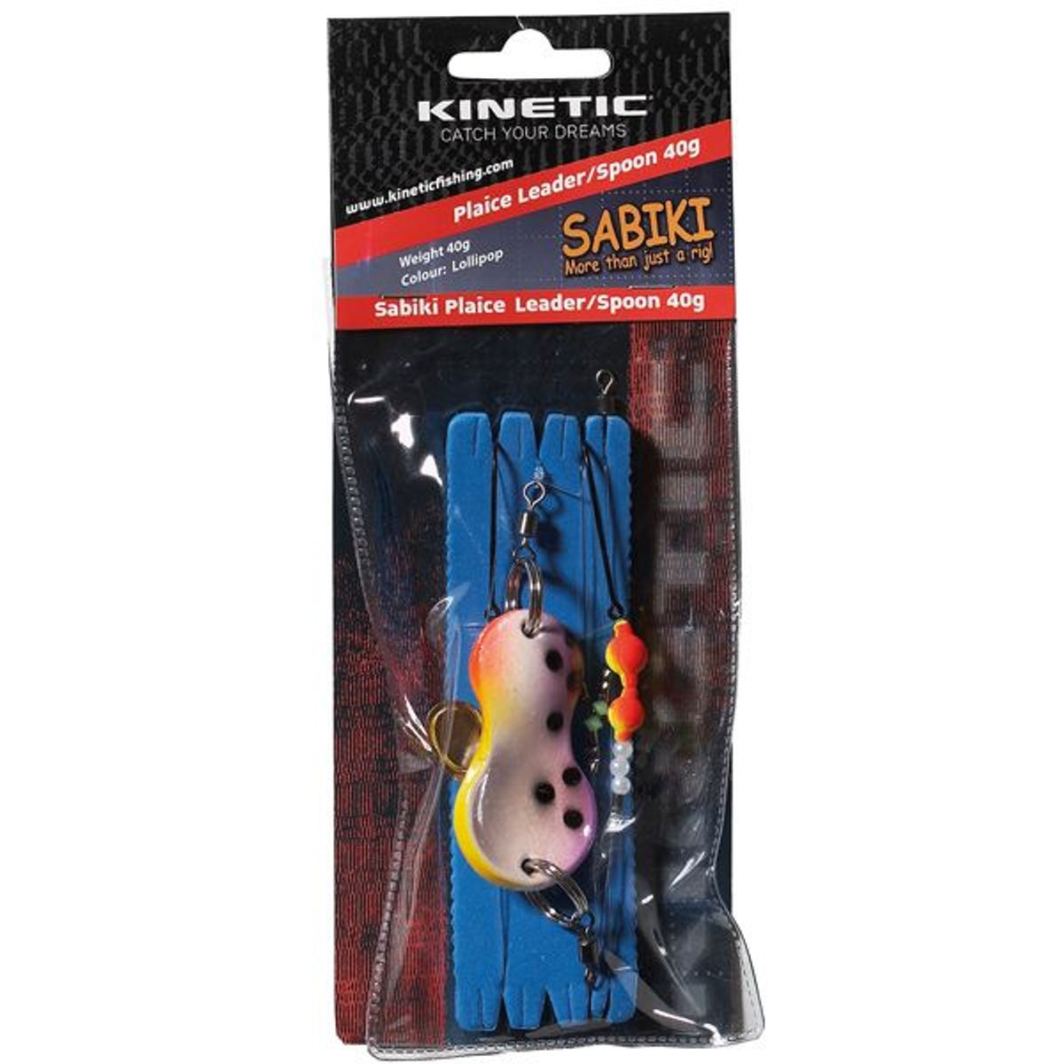 Kinetic Sabiki Plaice Leader/Spoon 80g Lollipop - 1044188