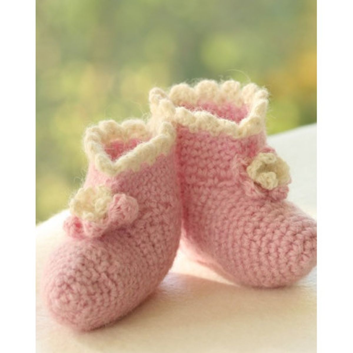 Princess Boots by DROPS Design - Baby Tøfler Hækleopskrift str. 1/3 md - 6/9 mdr