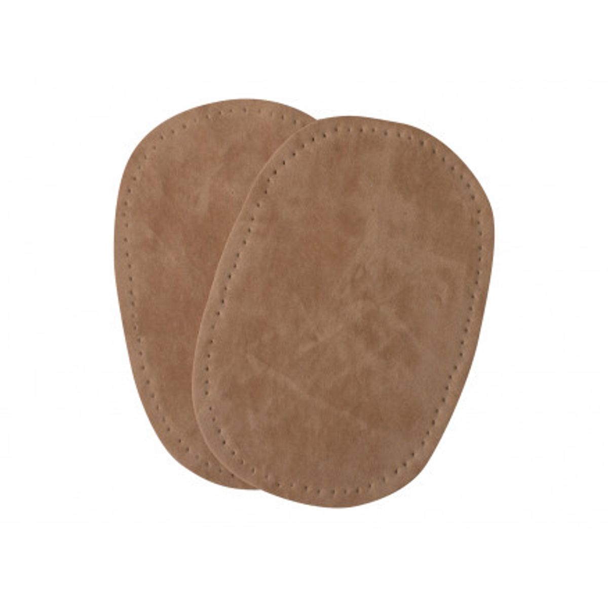 Albuelapper Imiteret Ruskind Oval Beige 10x15cm - 2 stk