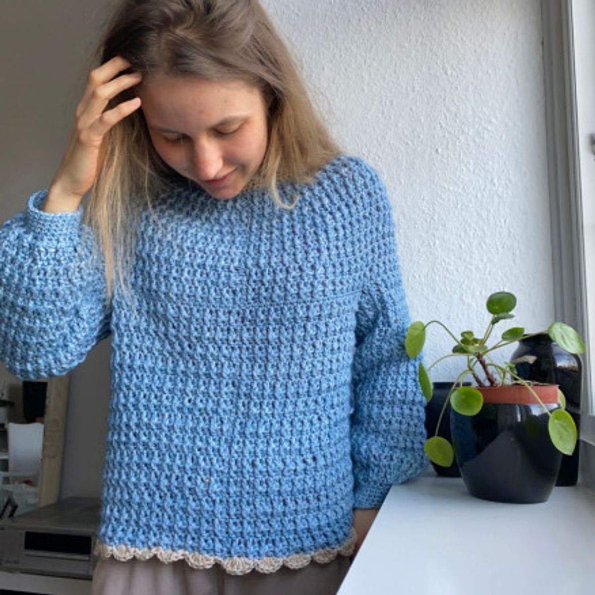 Lily's Sweater af Rito Krea - Sweater Hækleopskrift str. XS-XL - Medium