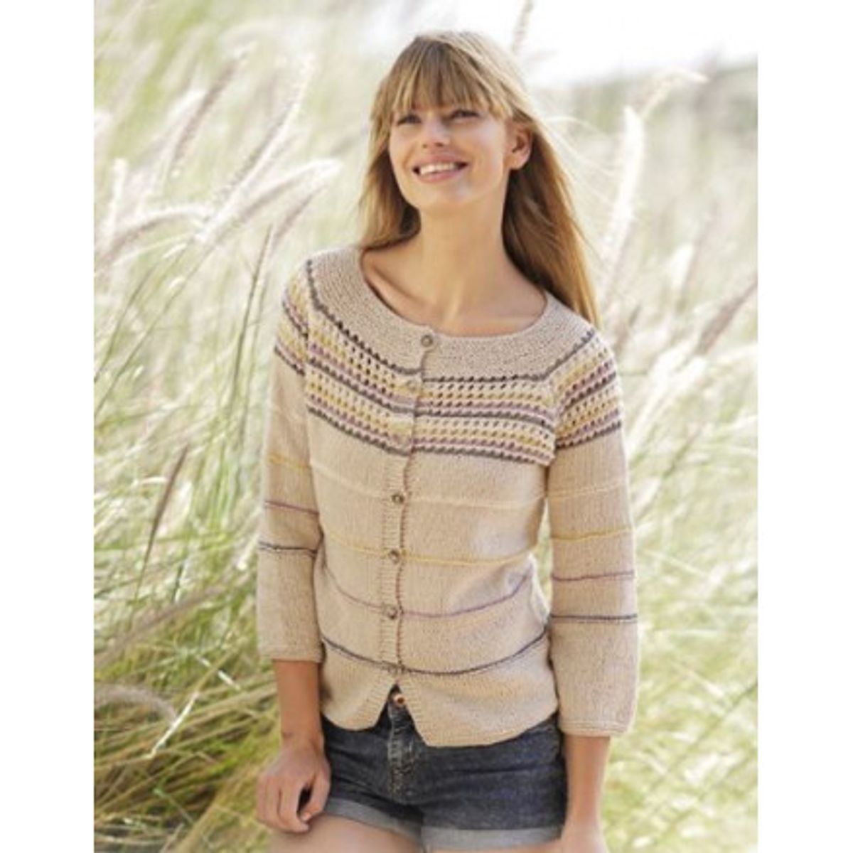 Freja Cardigan by DROPS Design - Jakke Strikkeopskrift str. S - XXXL - Large