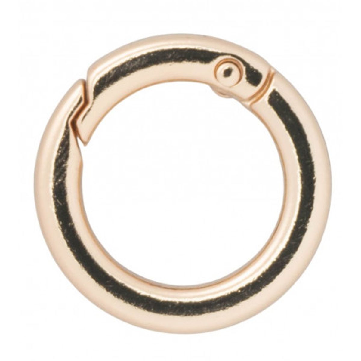 Infinity Hearts O-ring/Endeløs ring med Åbning Messing Lys Guld Ø23,5m