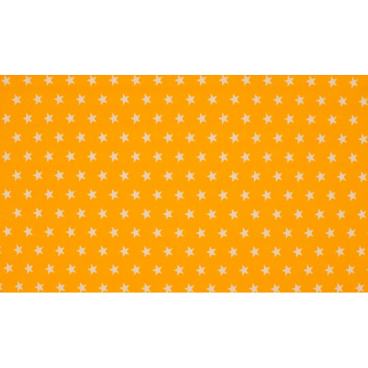 Minimals Bomuldspoplin Stof Print 131 Star Yellow 145cm - 50cm