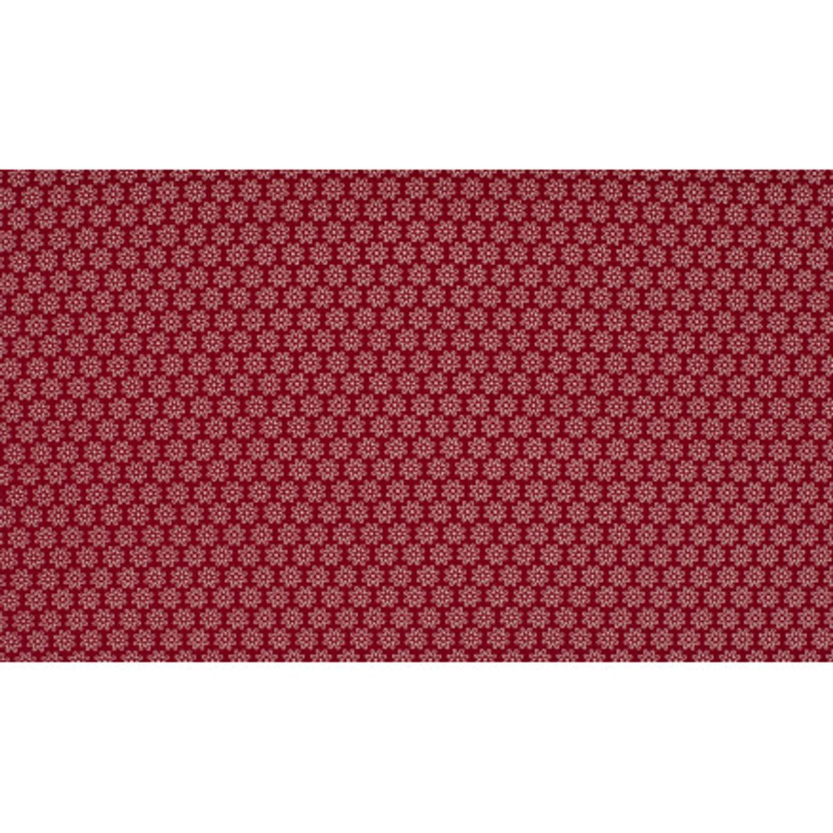 Minimals Bomuldspoplin Stof Print 218 Daisy Bordeaux 145cm - 50cm