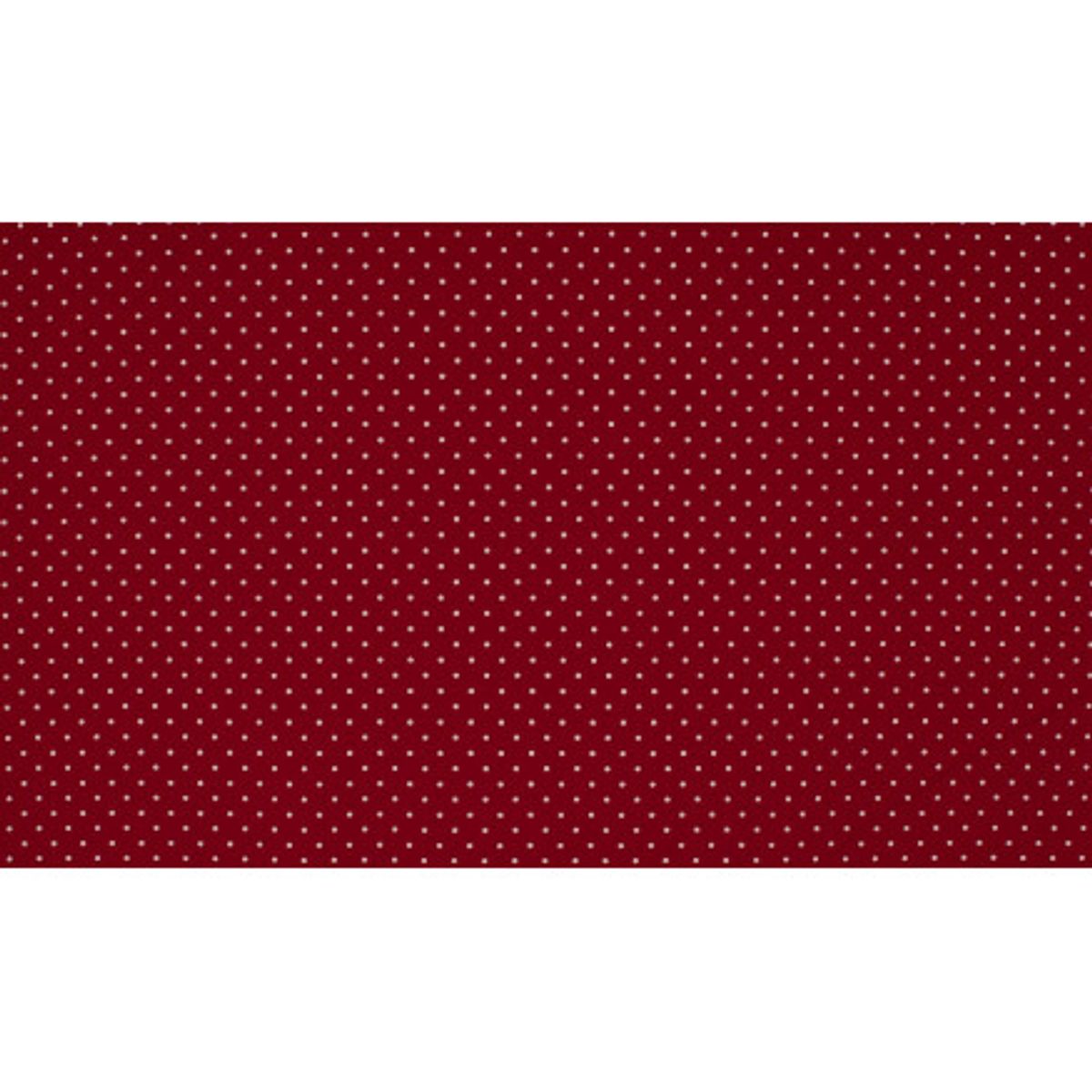 Minimals Bomuldspoplin Stof Print 418 Small Dot Bordeaux 145cm - 50cm