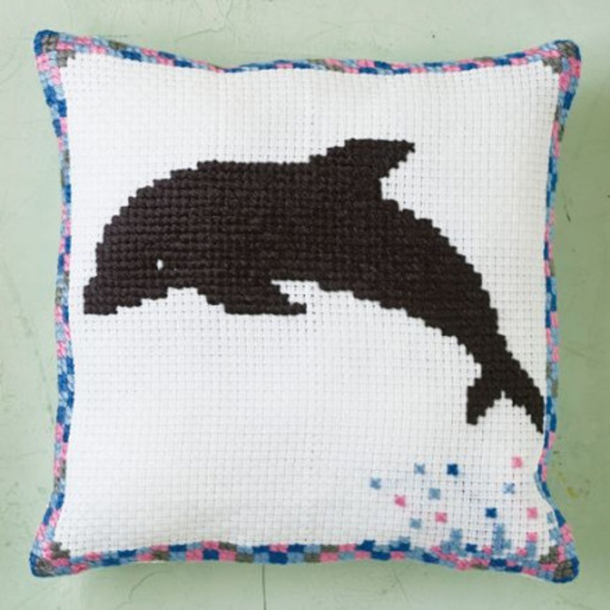 Permin Broderikit Delfin Pude 27x27cm