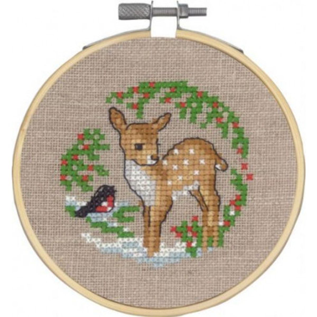 Permin Broderikit Bambi Ø10cm