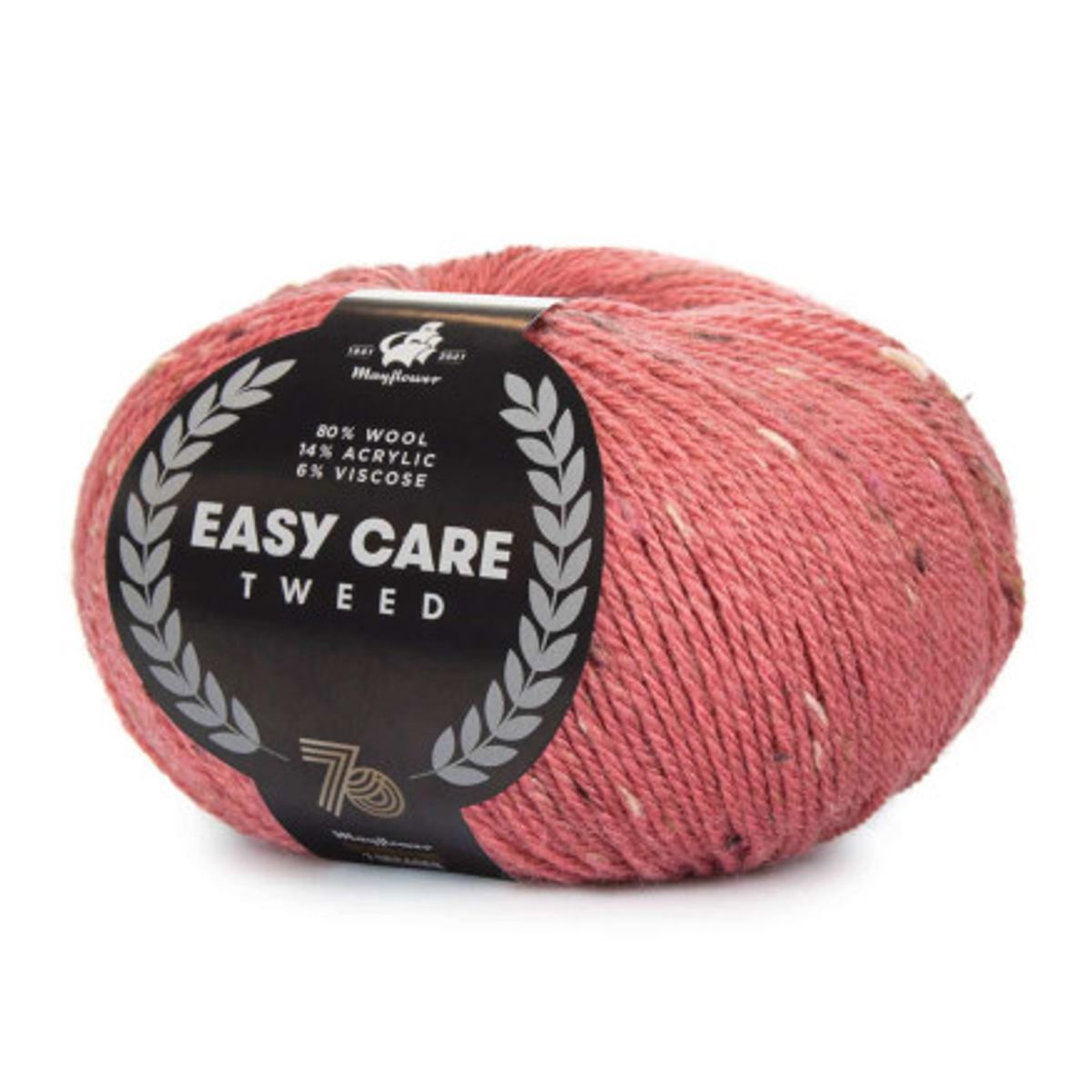 Mayflower Easy Care Tweed Garn 495 Støvet rosa