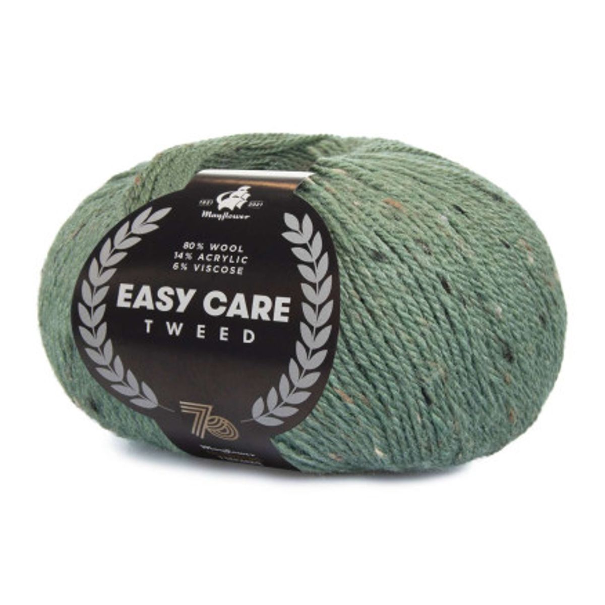 Mayflower Easy Care Tweed Garn 438 Støvet grøn