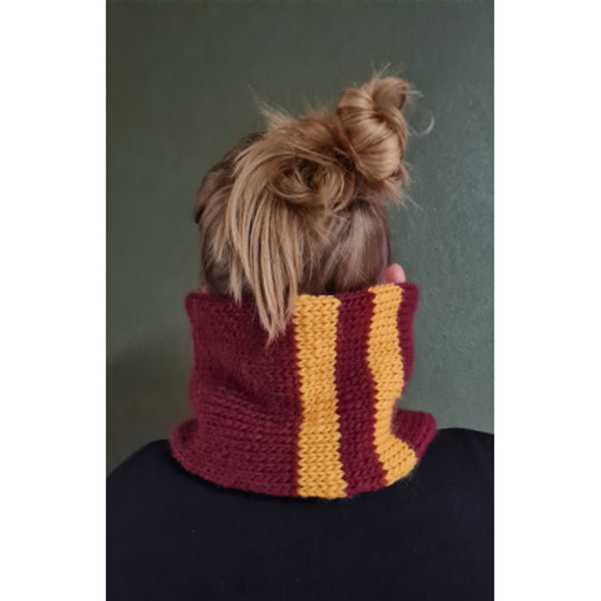 Harry Potter kollegie halsrør af HoldMasken.dk - Garnpakke til halsrør - Voksen