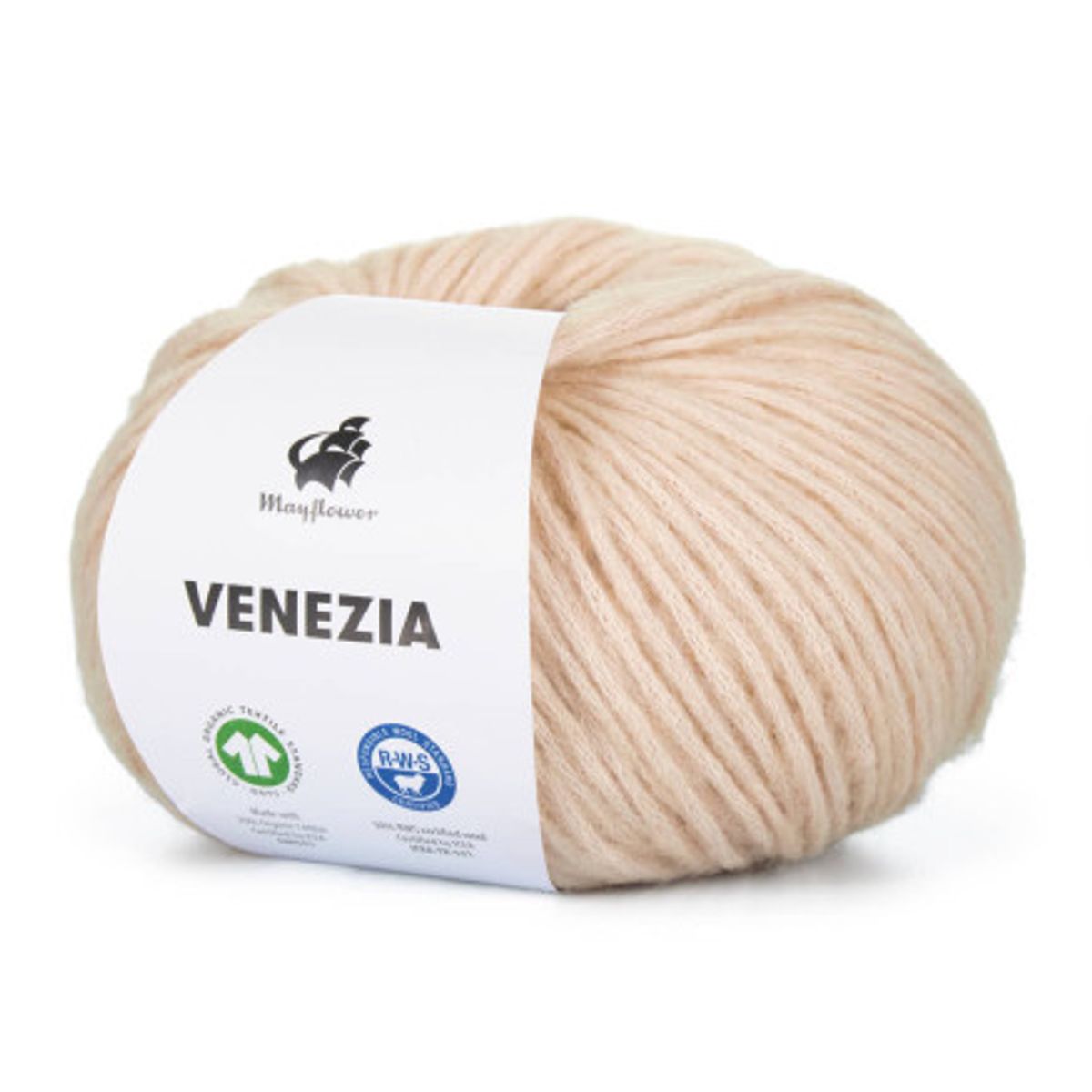 Mayflower Venezia Garn Unicolor 002 Sesam