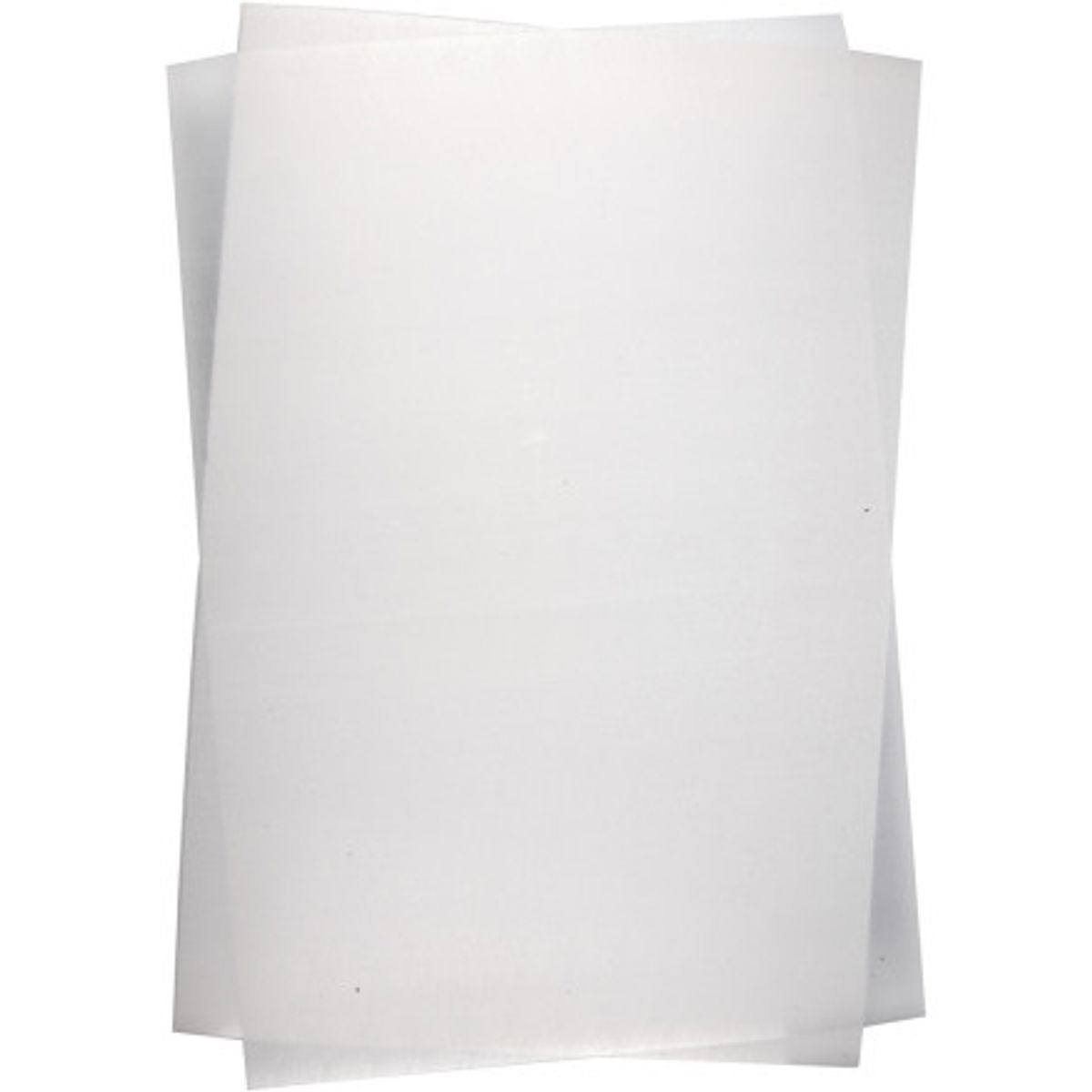 Krympeplast, ark 20x30 cm, tykkelse 0,3 mm, blank transparent, 100ark/