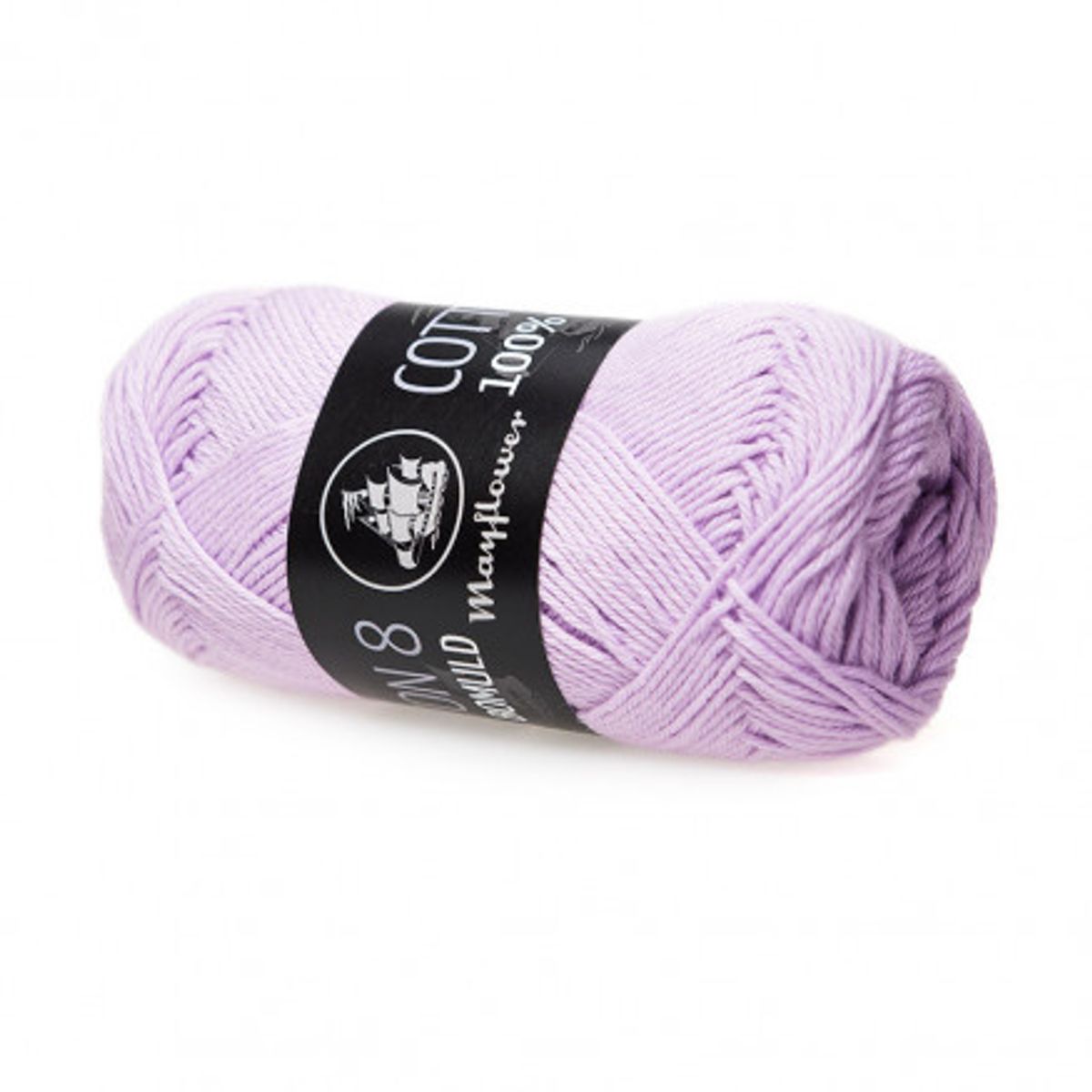 Mayflower Cotton 8/4 Garn Unicolor 1452 Pastel Lilla