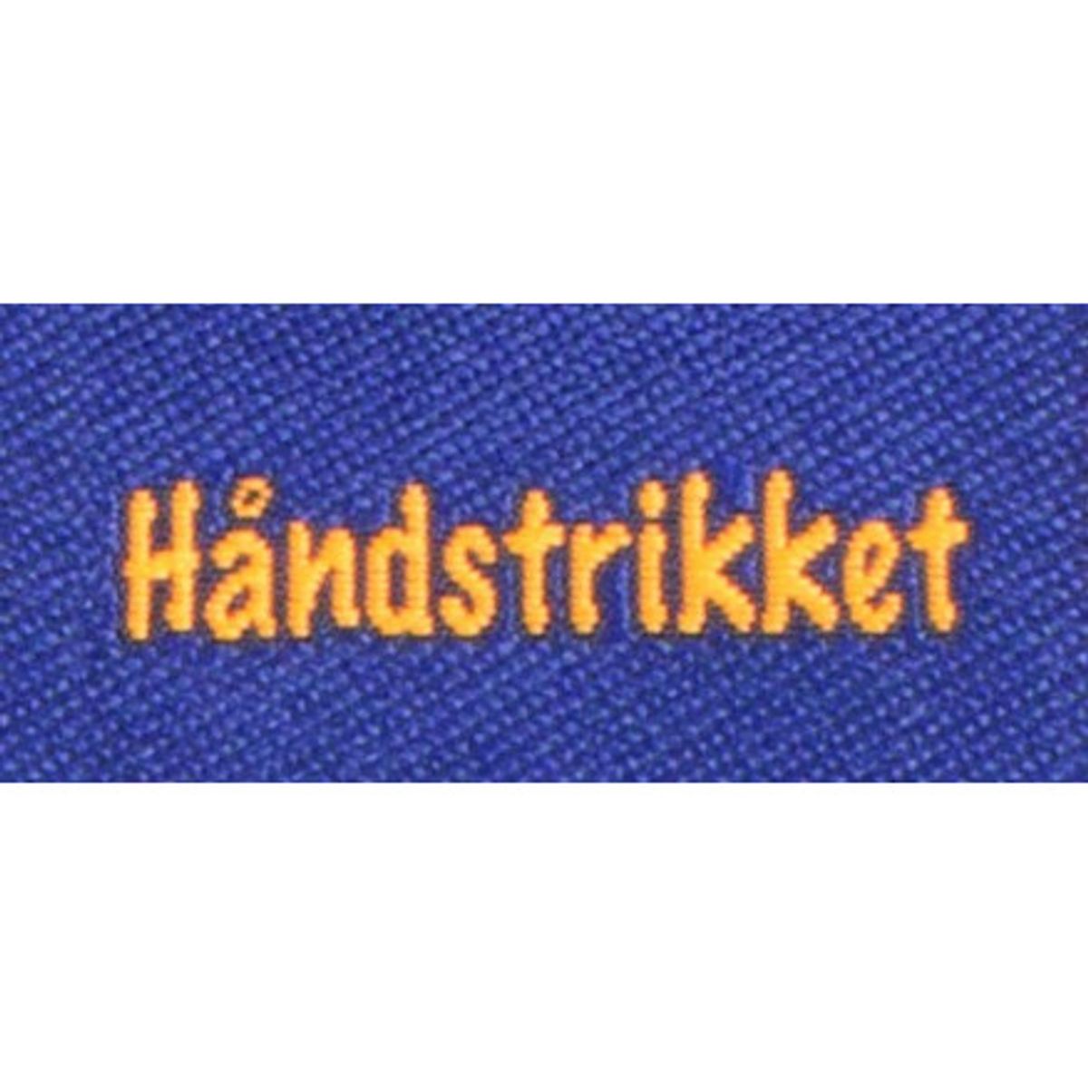 Label dobbeltsidet Håndstrikket Marineblå