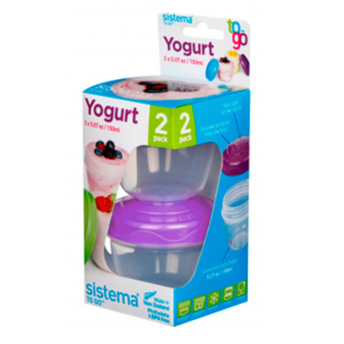 Yogurt to go - 2 x bæger fra Sistema