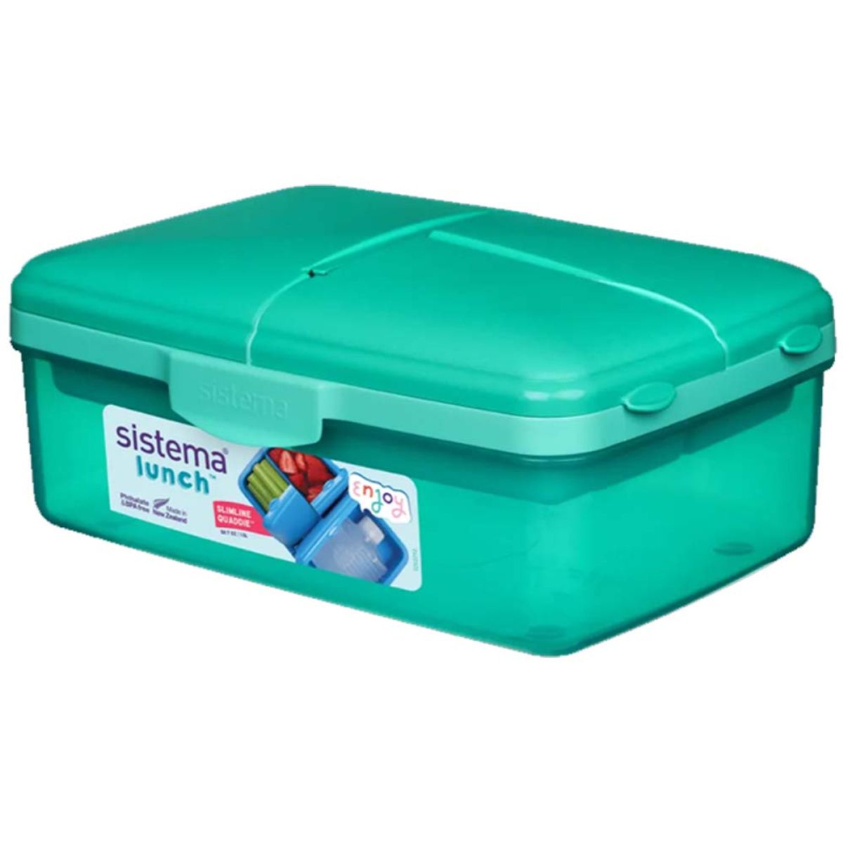 Sistema madkasse Slimline Quaddie 1,5 L - Teal