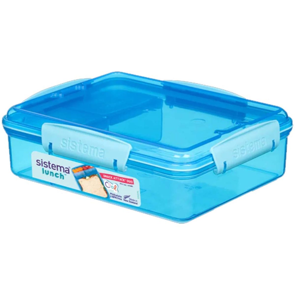 Sistema madkasse Snack Attack Duo - Blue