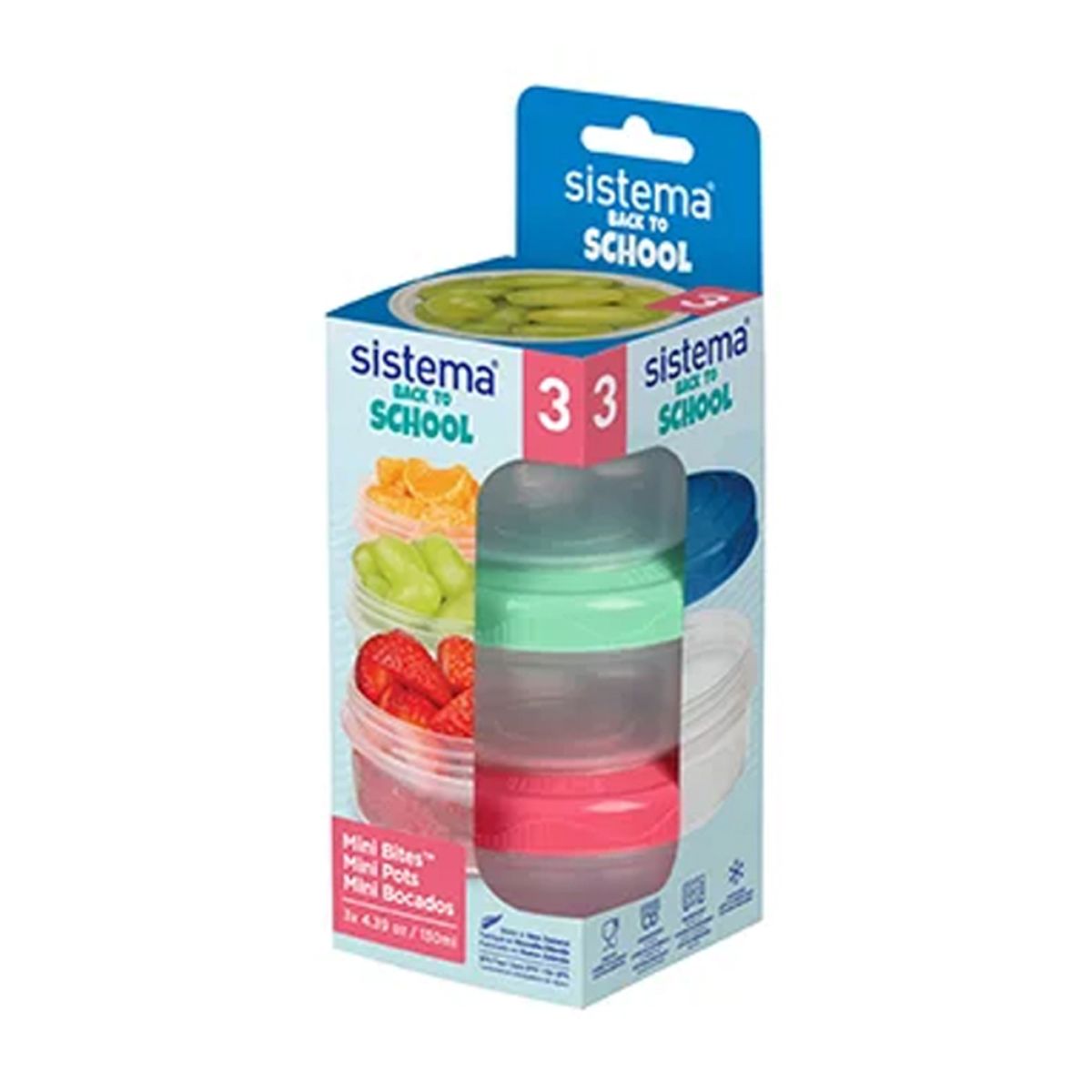 Sistema Mini Bites To Go 3 stk. 130 ml.