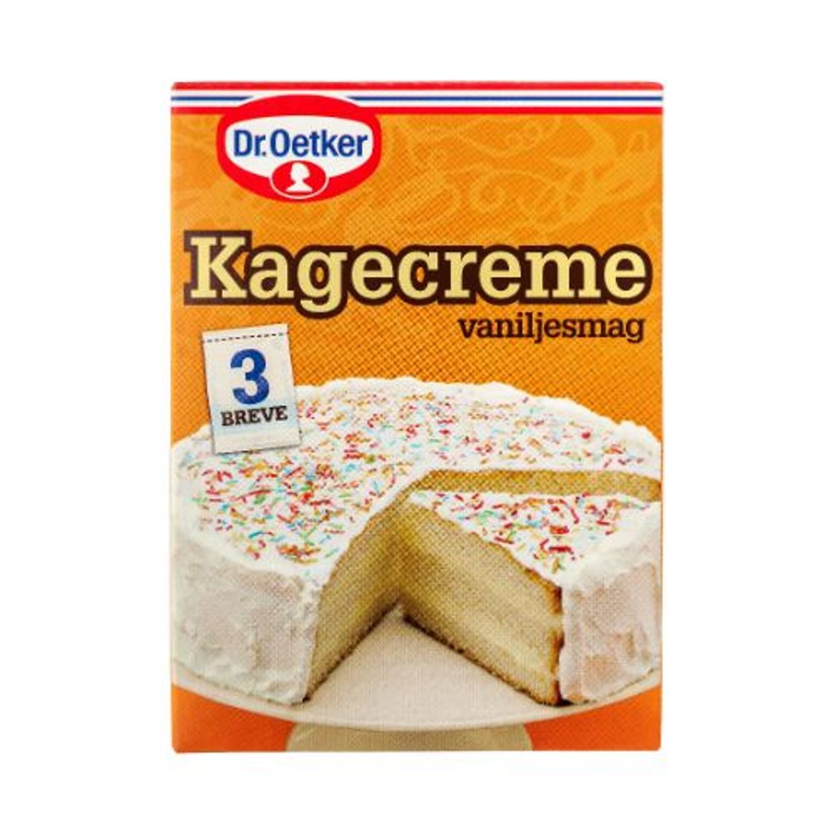 Kagecreme med vaniljesmag 3 pak - Dr. Oetker