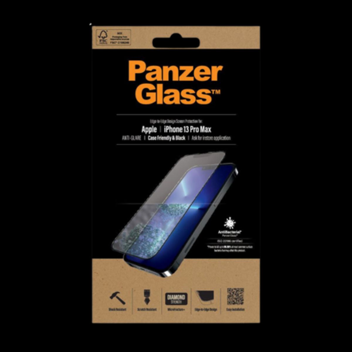 PanzerGlass&trade; iPhone 13 Pro Max - Anti-glare skærmbeskytter