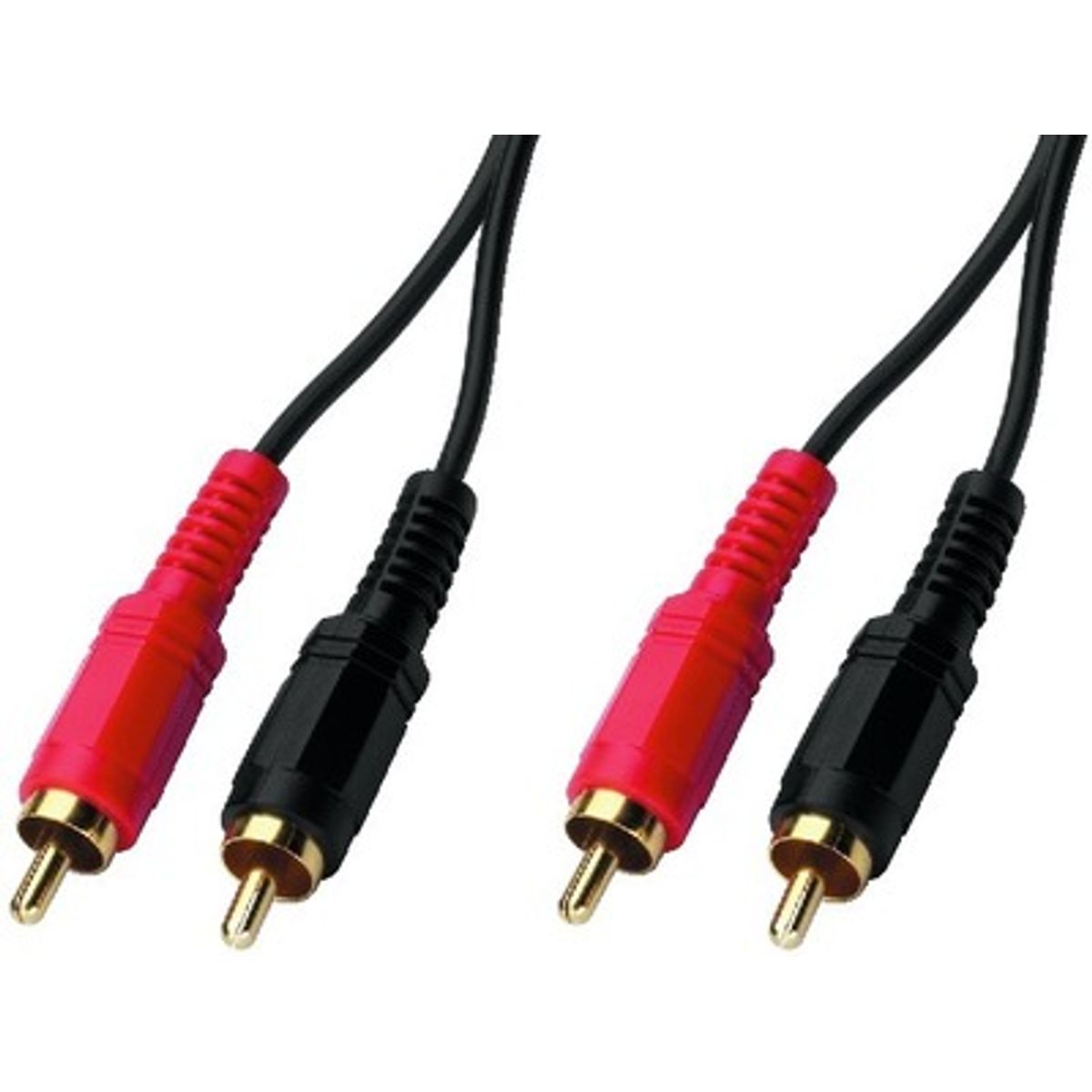 Monacor Gold Serie Phonokabel 1.2m - Guldbelagt Stereo Kabel