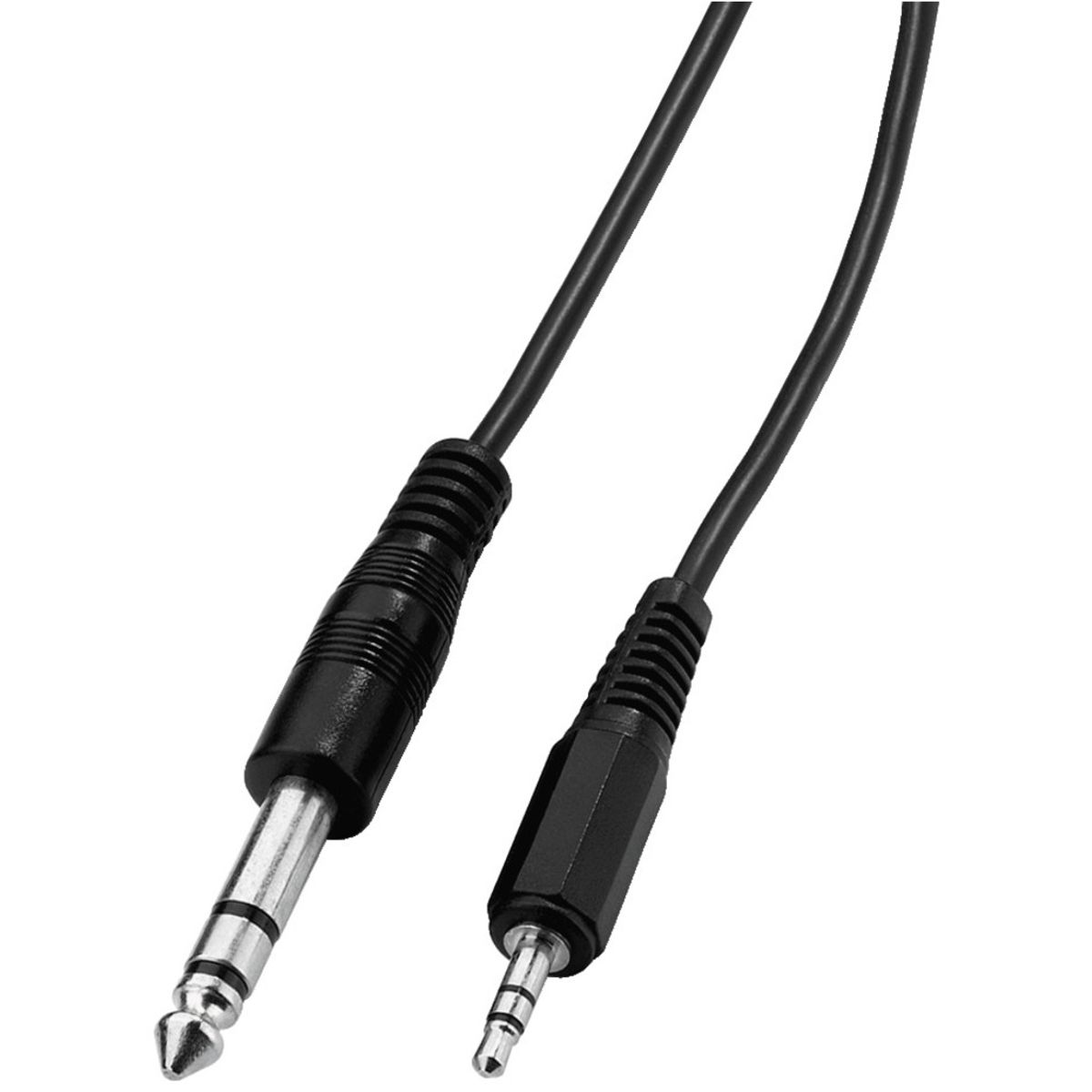 Monacor ACS-2635 Stereo Jackkabel 2m 3,5mm-6,3mm - Sort