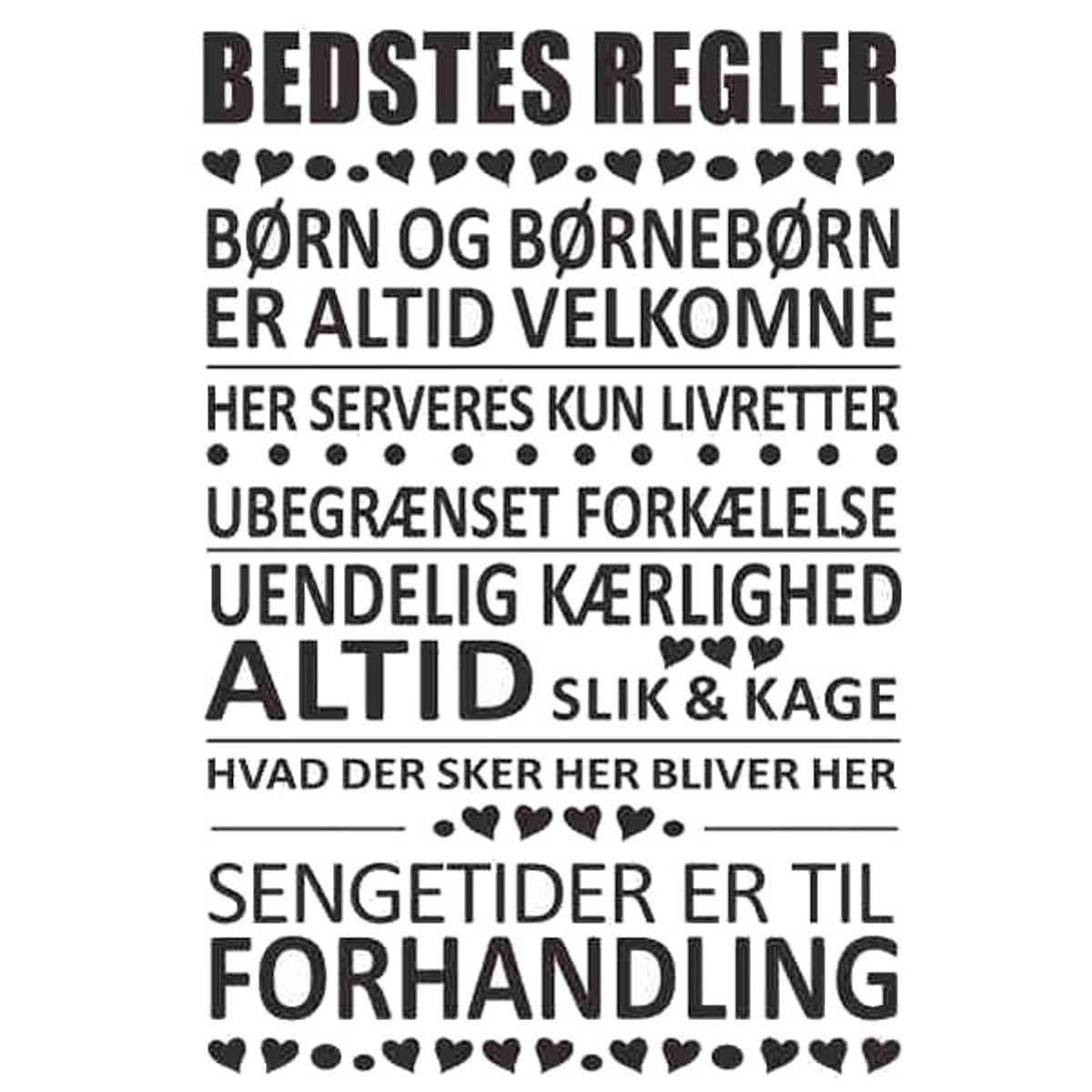 Bedstes Regler wallsticker. Her er det Bedste der bestemmer.