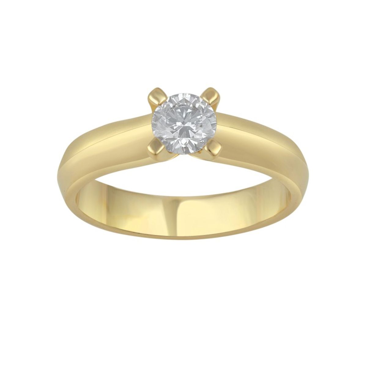 Solitairering i 14 kt Guld eller hvidguld, 0.50 ct. diamant - 55