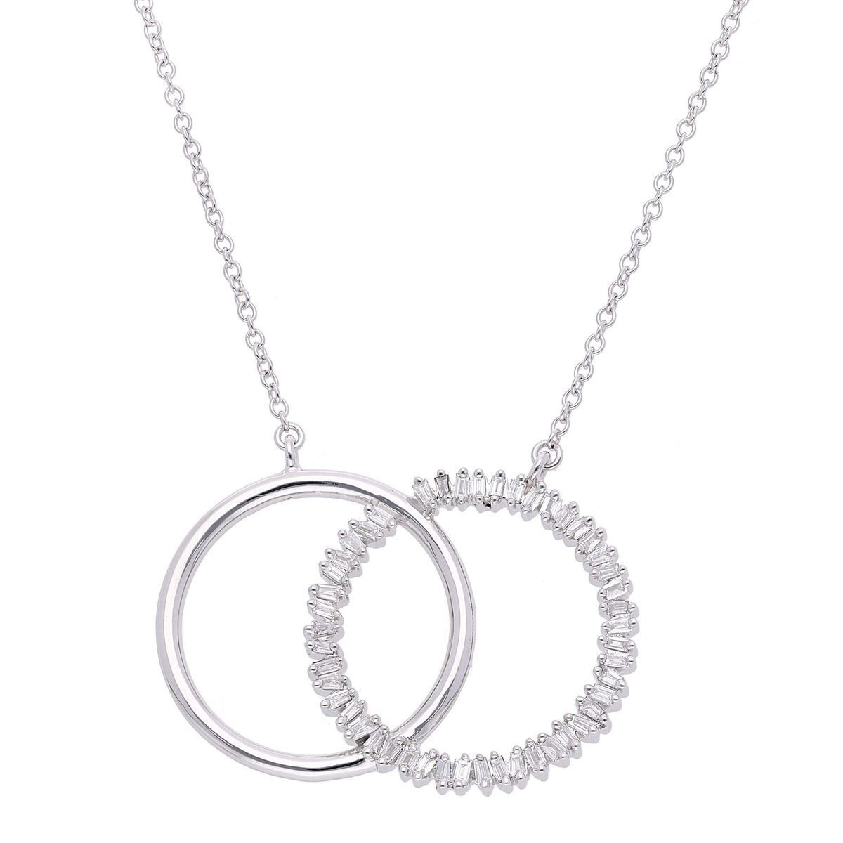 THE CIRCLE "Together" 14Kt. Guld eller hvidguld, 0.34 ct. Diamanter. inkl. kæde