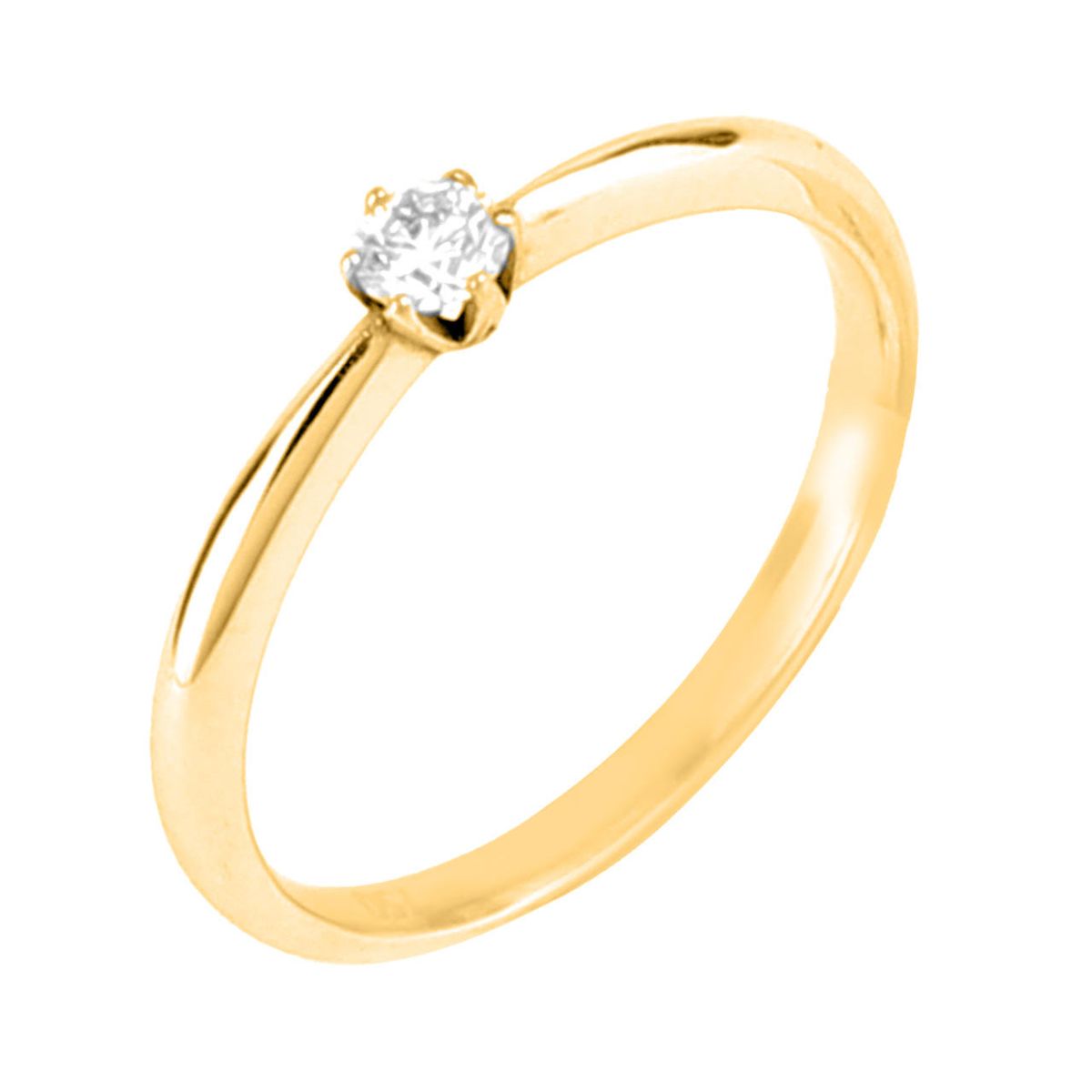 "Grace" solitaire ring i 18 kt. Guld eller hvidguld, 0.20 ct. Diamanter - 51