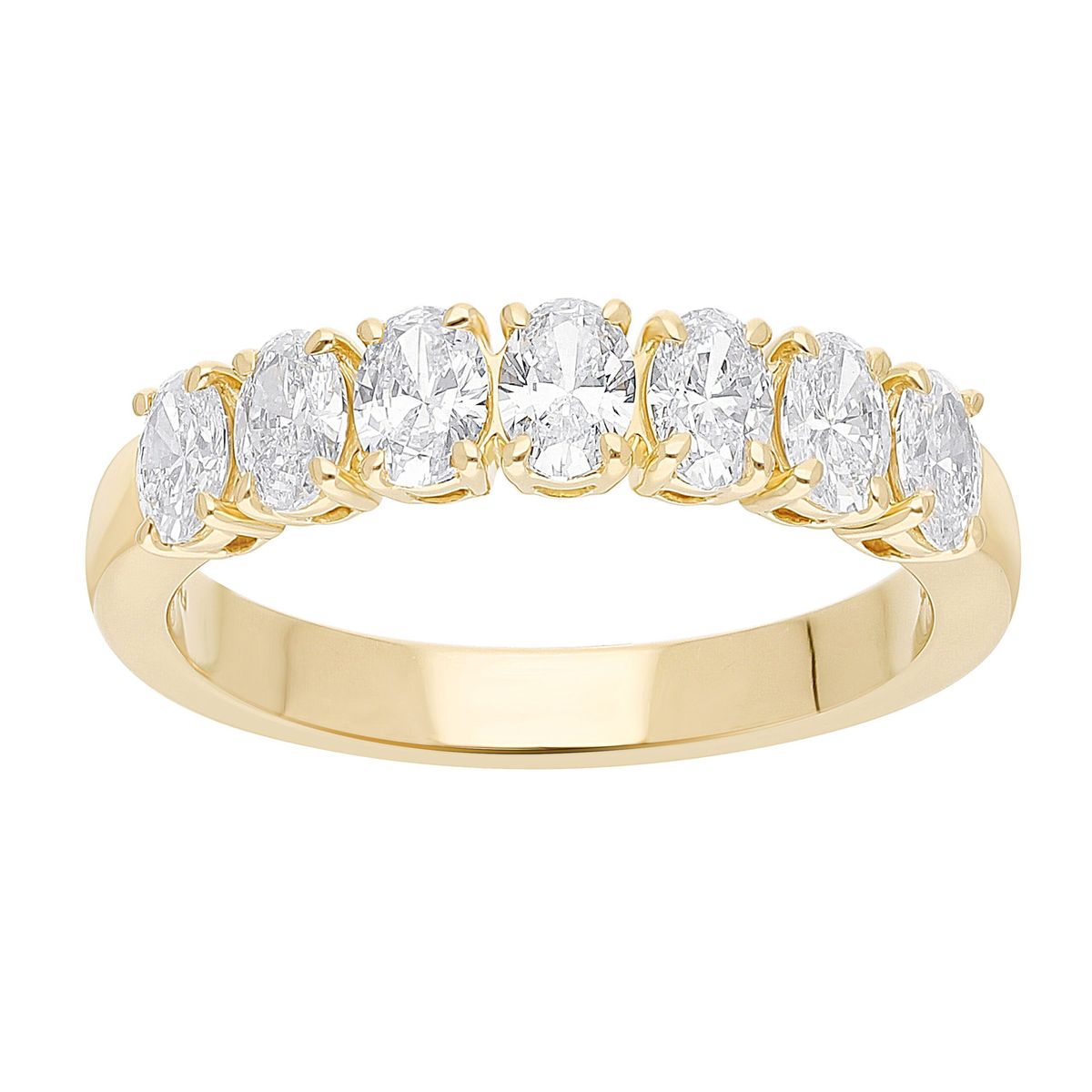 "Elegance" Alliancering i 14 kt. Guld eller Hvidguld, 1.00 ct. Diamanter - 52