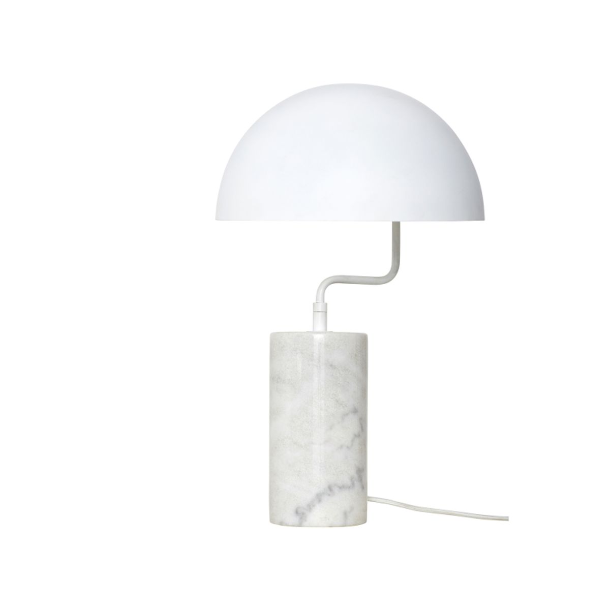 Poise - Marmor Bordlampe - Hvid