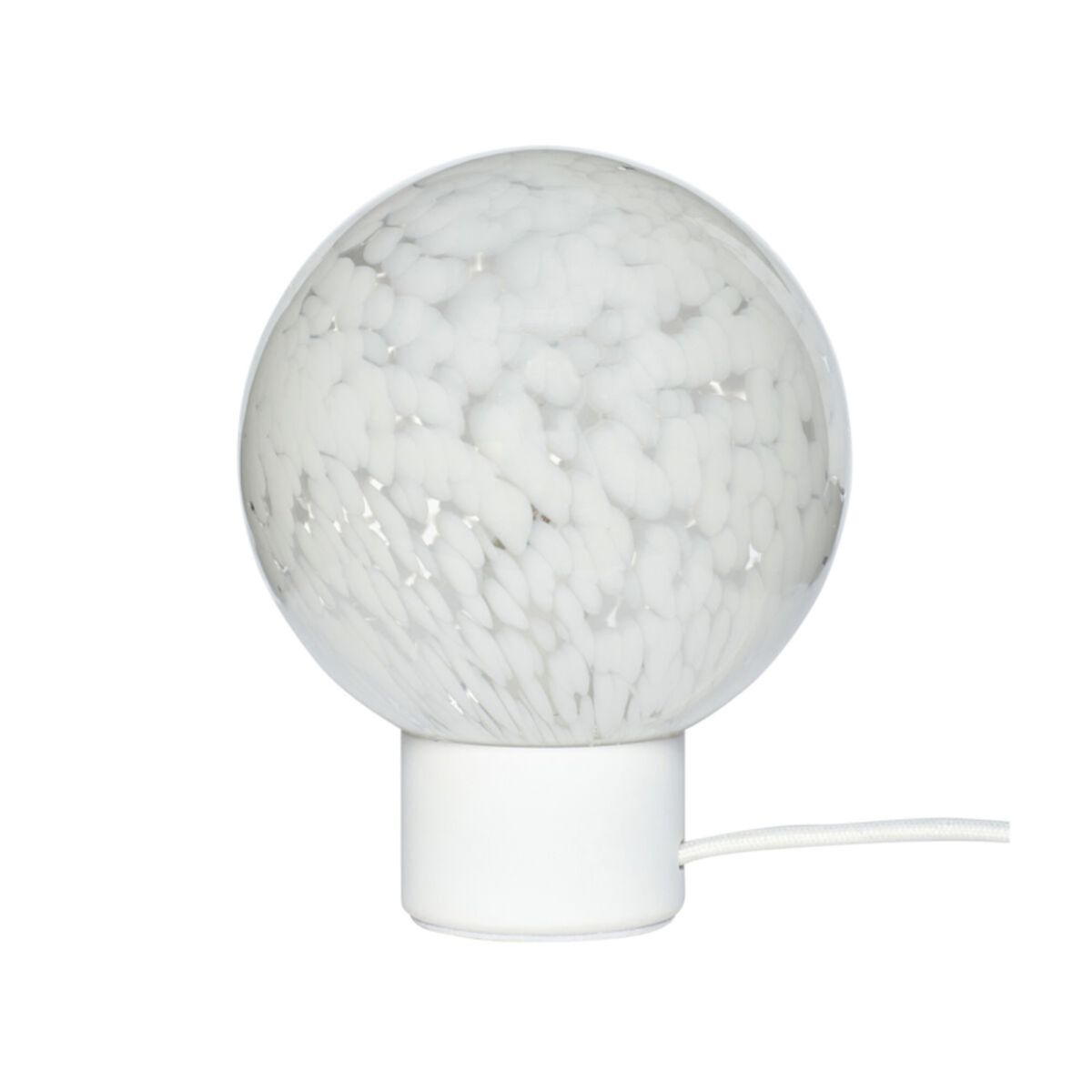 Cloud - Bordlampe i hvid glas/metal