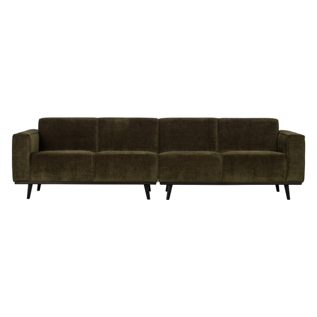 Statement 4-pers Sofa 280 cm Flat Rib - Warm Green