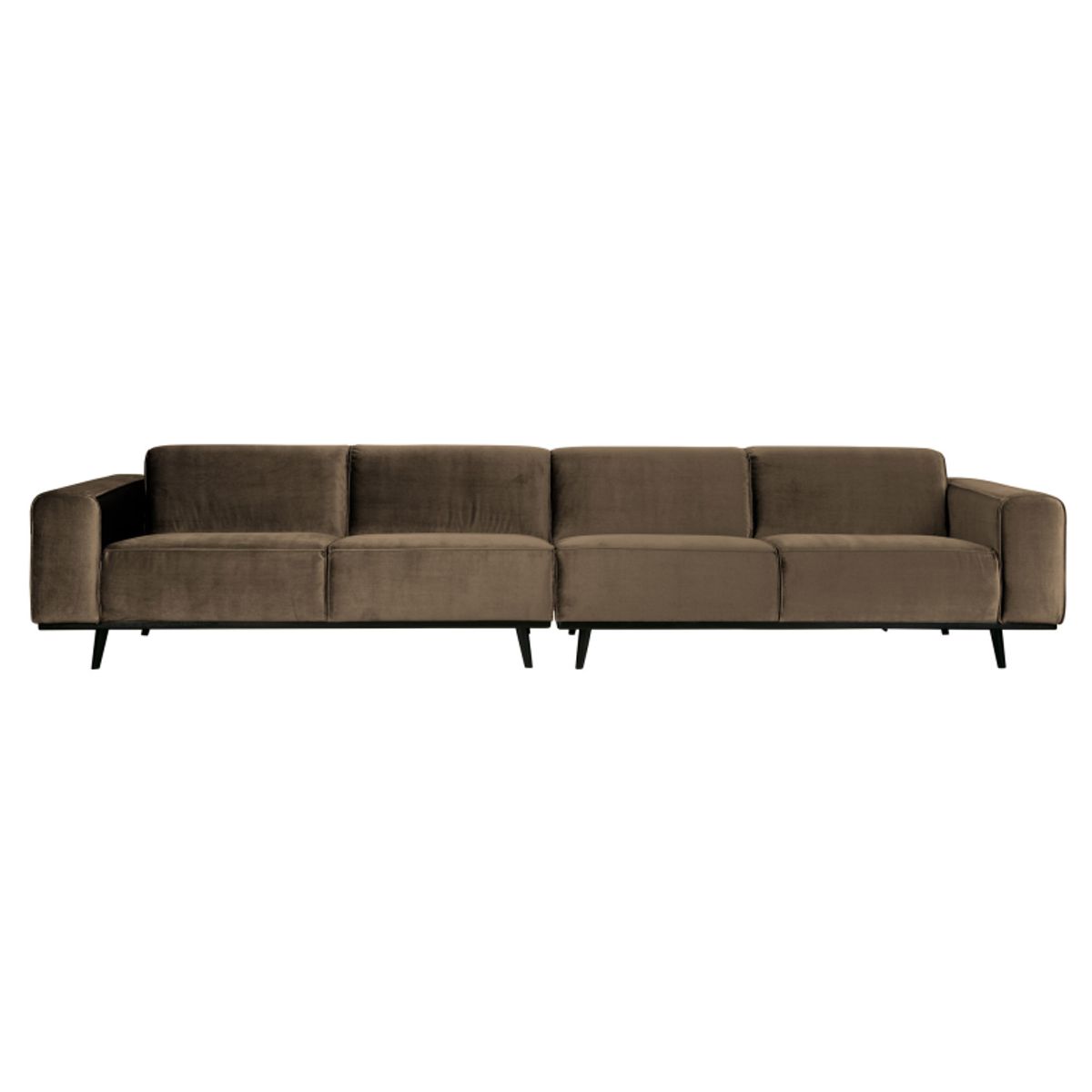 Statement Xl 4-pers Sofa 372 cm Velour - Taupe