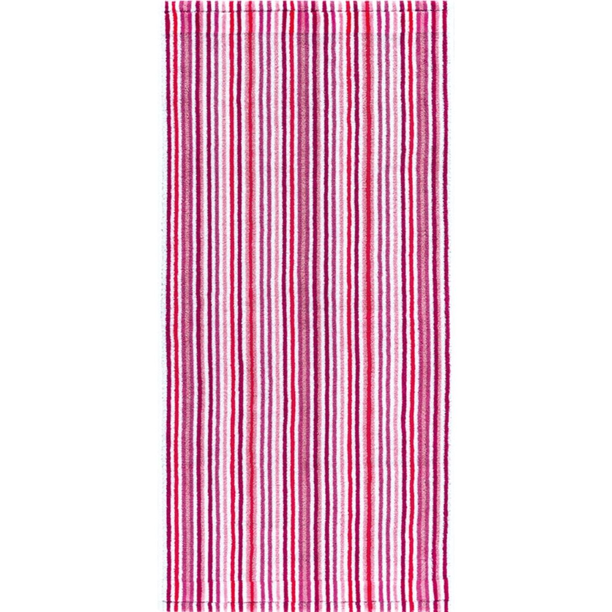 Combi Stripes pink-Badehåndklæde 70 x 140 cm