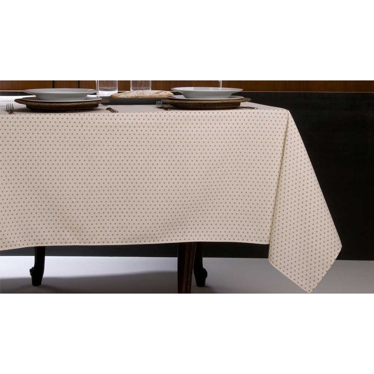 Textilvoksdug Polka Beige - 3 meter