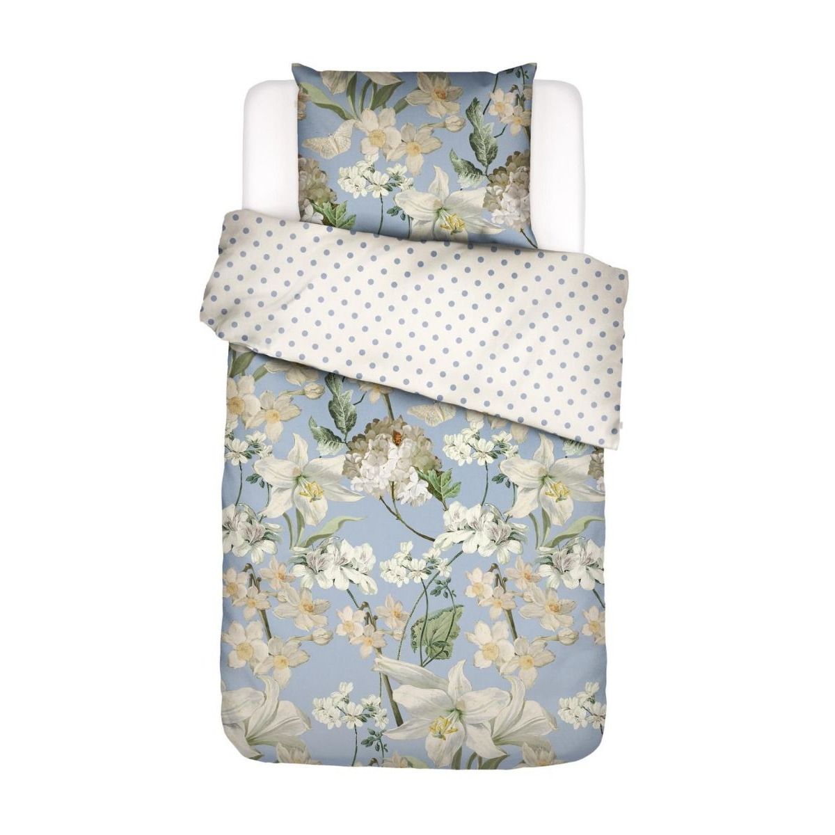 Essenza Rosalee Blue-140 x 220 cm & 1 stk. pude 60 x 63 cm