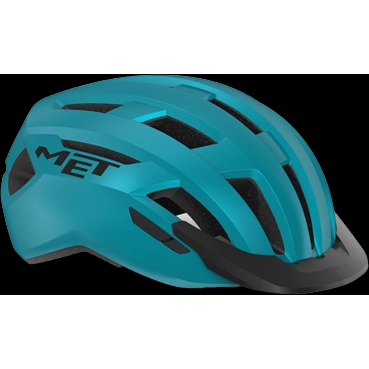 MET Helmet m. LED lys Allroad MIPS - Turkis