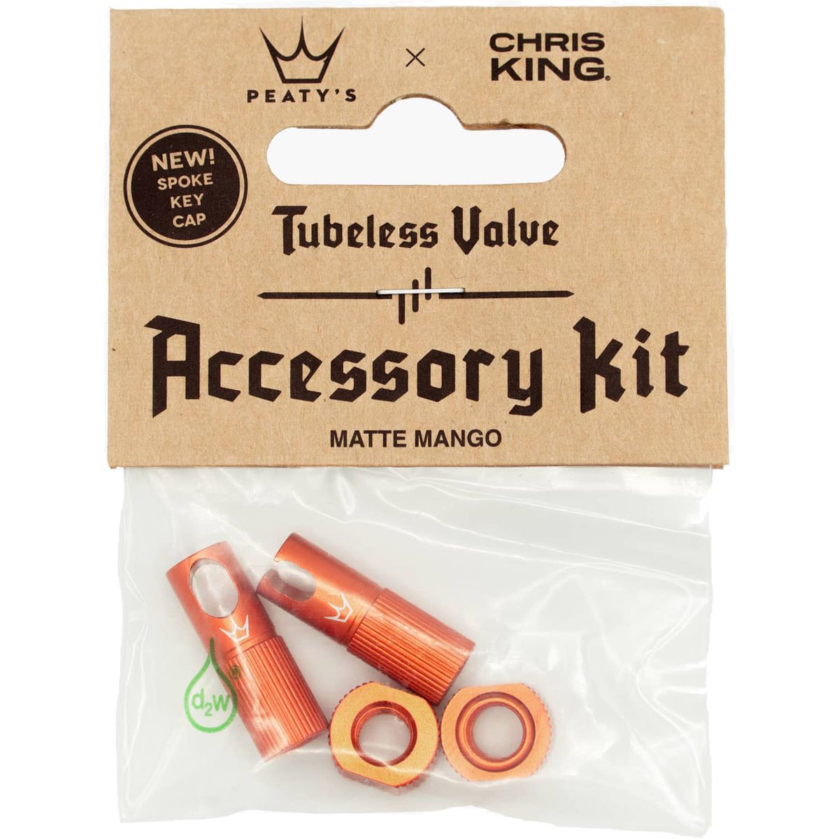 Peaty's x ChrisKing Tubeless Valves Kit - Mango