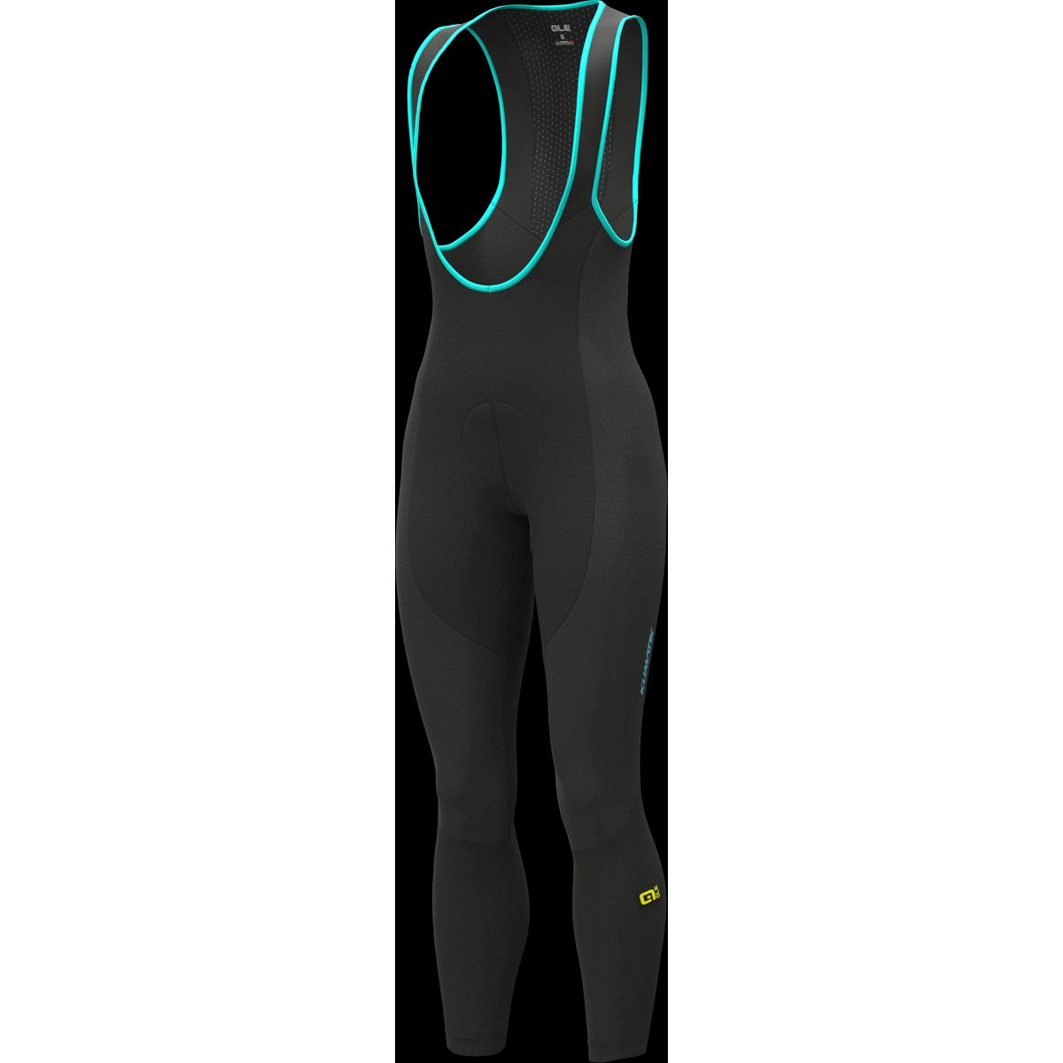 Alé Bibtights K-Wind Blizzard m/pad Dame - Sort