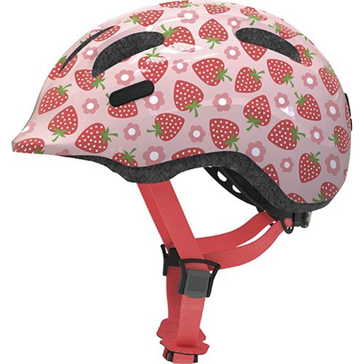 Abus Smiley 2.1 Hjelm m. LED Lys - Rose Strawberry