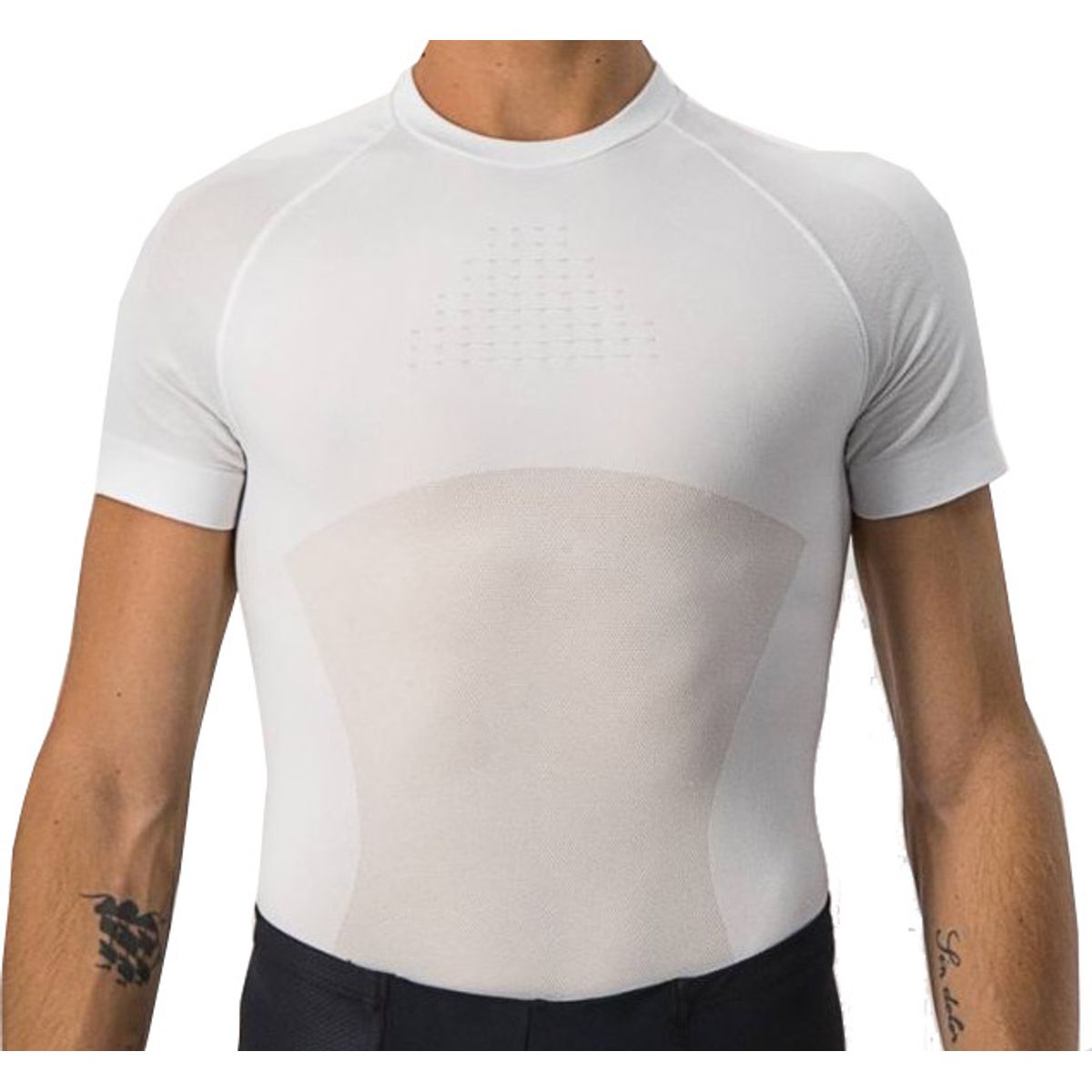 Castelli CORE SEAMLESS BASE LAYER Shortsleeve - Hvid