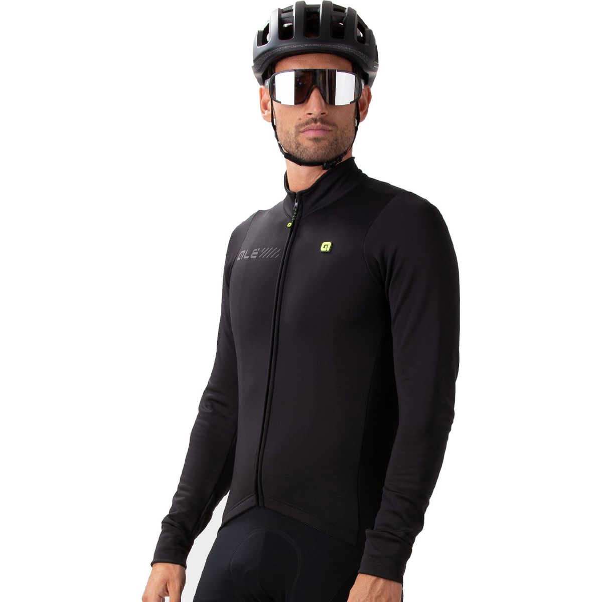 Alé Solid Fondo 2.0 Herre Langærmet Jersey - Sort