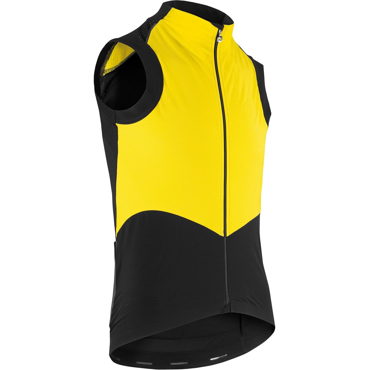 Assos Cykelvest tiburuGiletEquipe Spring Fall Vest, Sort/Gul