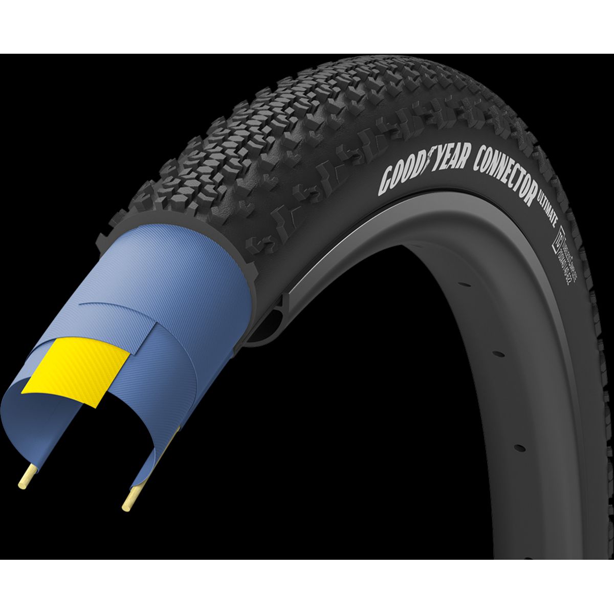 Goodyear CONNECTOR Tubeless Complete 700x35c/50c - Sort