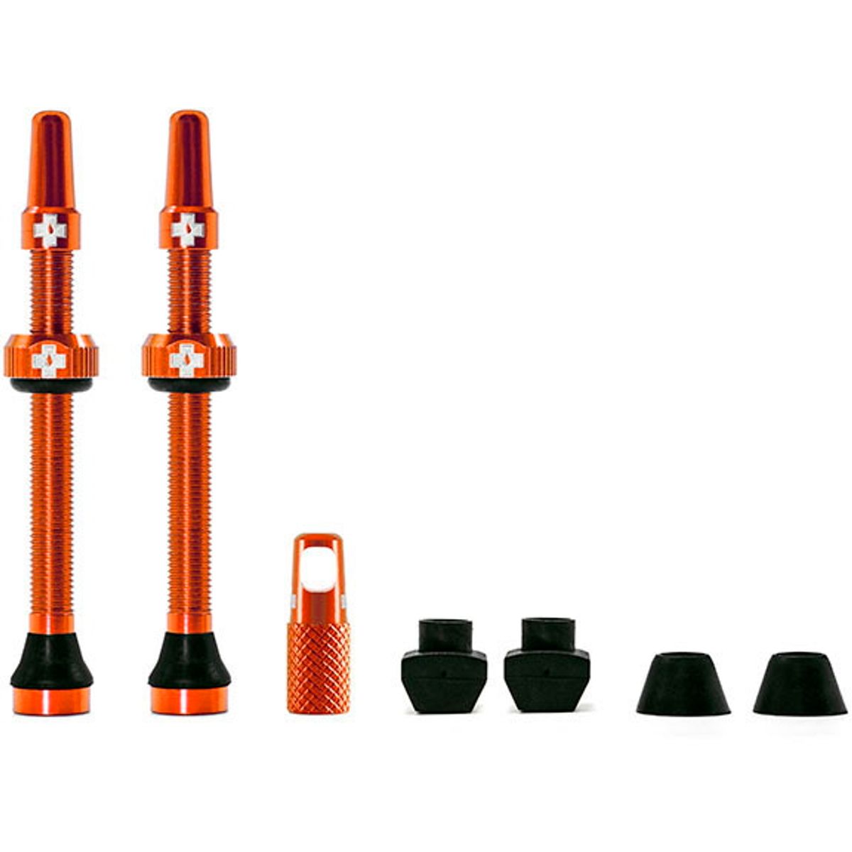 Muc-Off Tubeless Valve / Ventil Kit - 60 mm - Orange