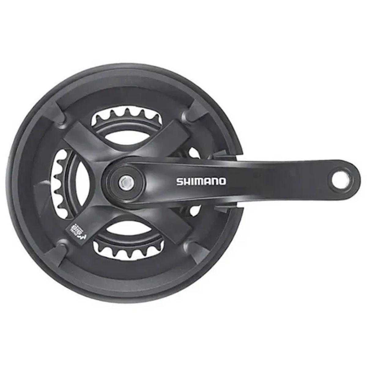 Shimano Tourney Kranksæt 7/8speed - Sort - FC-TY50 46/30T - 175mm