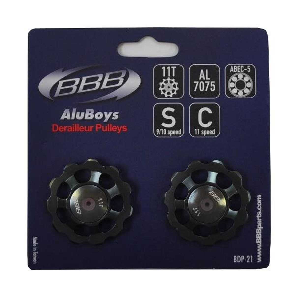 BBB Pulley 10t RollerBoys keramiske lejer 8/9/10g - BDP-11